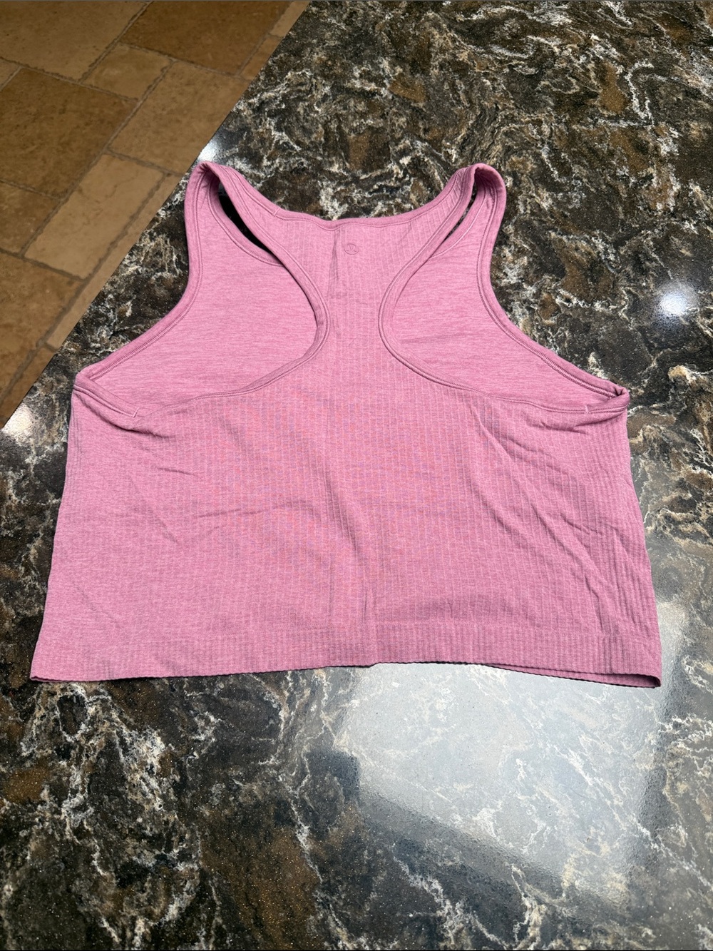 Lululemon ebb to street cropped Racerback tank
